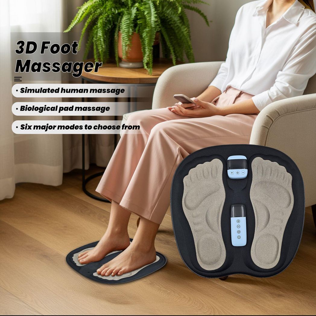 DYZI Rechargeable EMS Foot Massager for Pain Relief & Better Circulation
