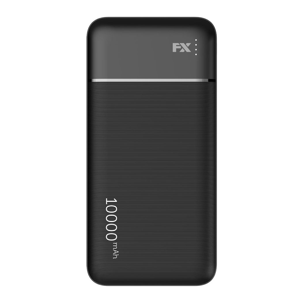 10,000mAh FX Power Bank w/ USB-C 3A Output – Black
