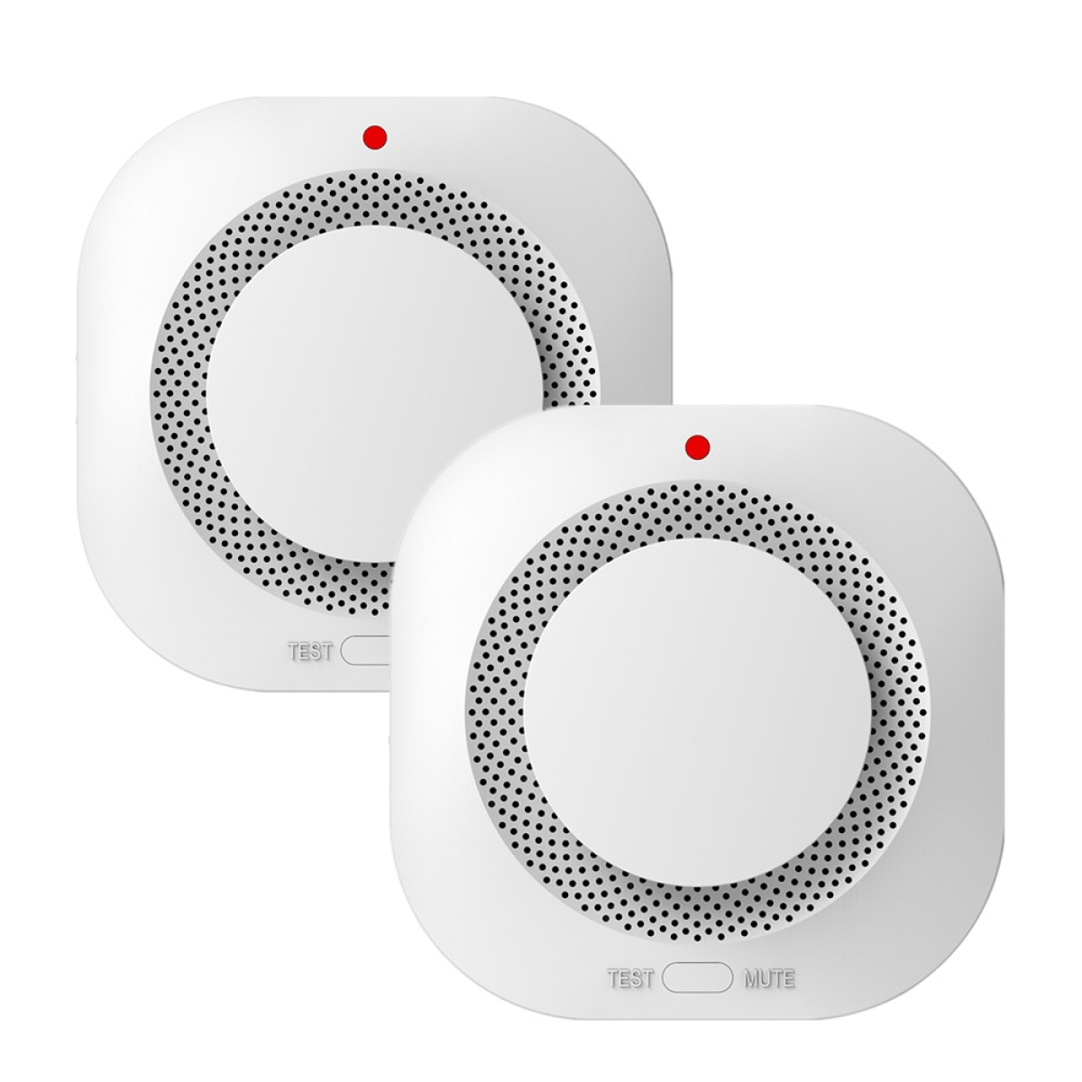 2-Pack Smoke Alarm Fire Protection Home Security System Smoke Detector