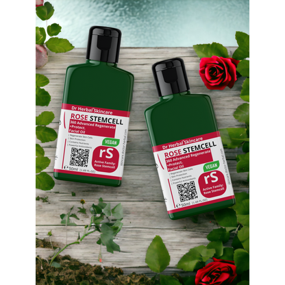 Dr Herbal Facial Oil 50ml – Rose Stem Cells & Vitamin E for Glow & Hydration