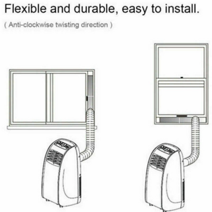 NEW 3M Flexible Air Conditioner Exhaust Pipe Vent Hose Duct Outlet (UK)