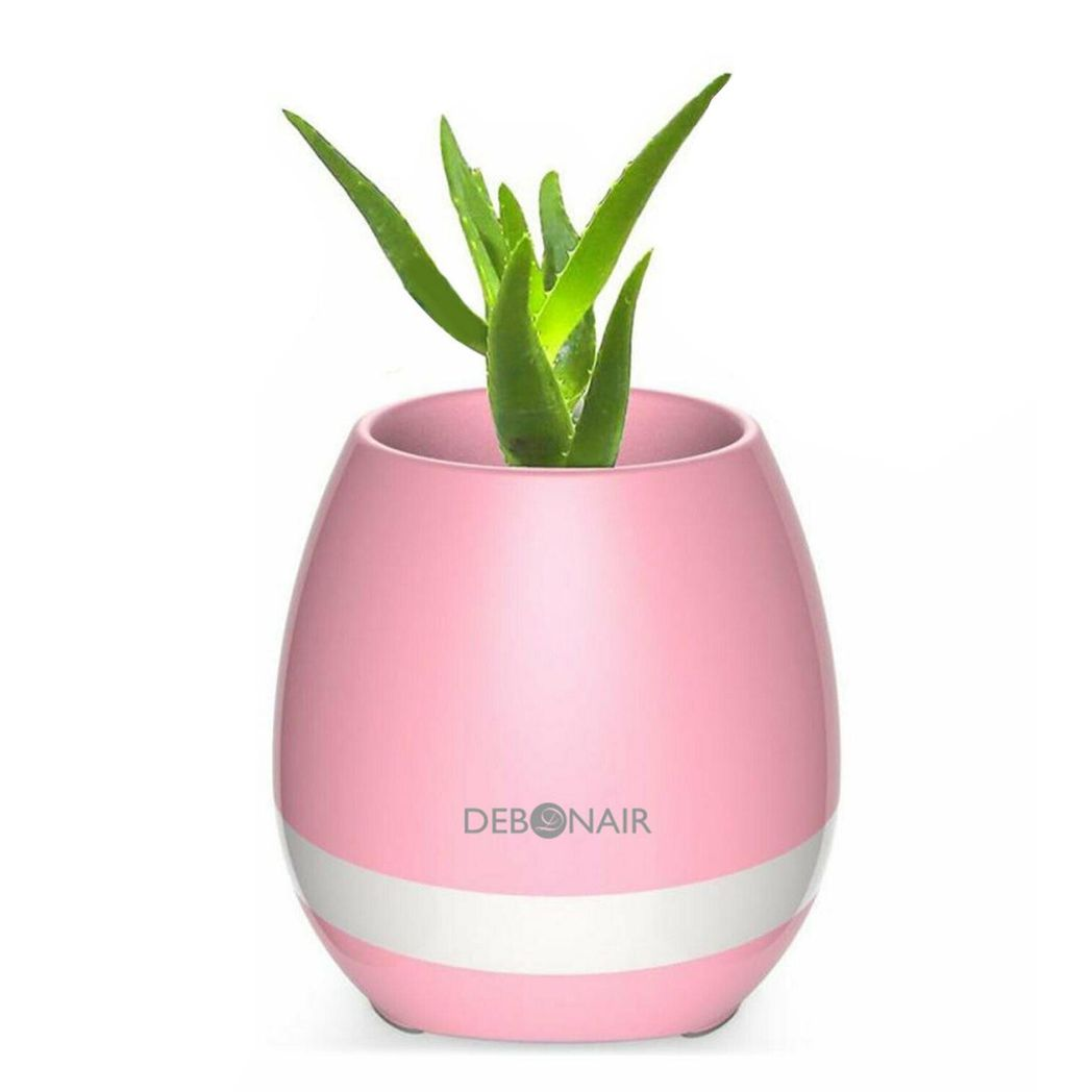 Debonair Music Flower Pot Bluetooth Speaker (Pink) for Bedroom & Living Room