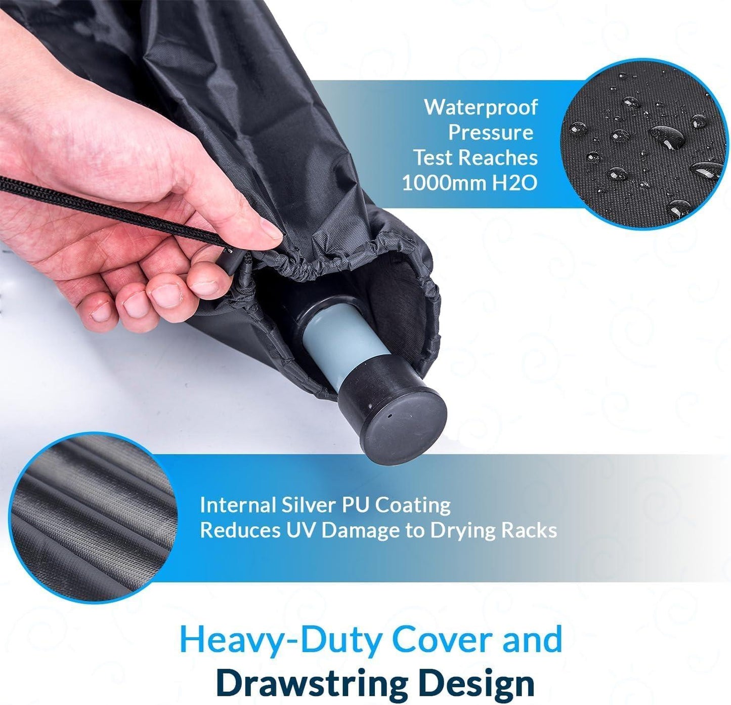60M Rotary Airer Dryer Cover with Metal Spike