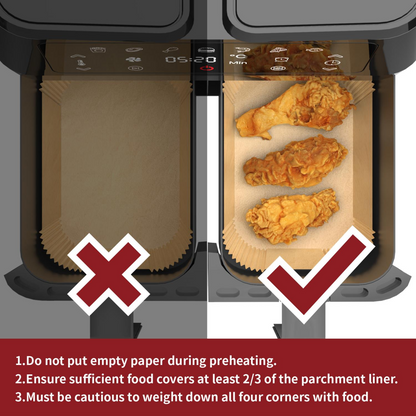 Vinsani 100-Pack Air Fryer Paper Liners 1010406