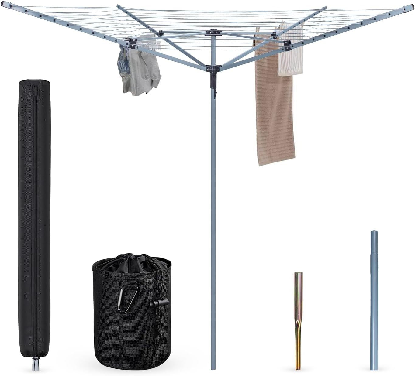60M Rotary Airer Dryer Cover with Metal Spike