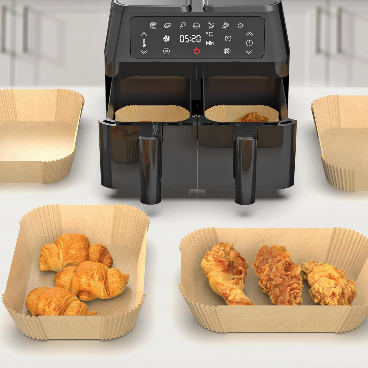 Vinsani 100-Pack Air Fryer Paper Liners 1010406