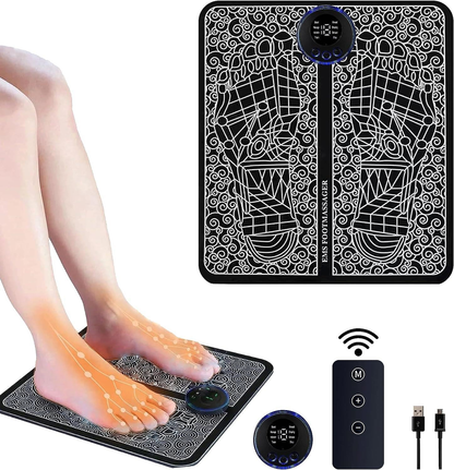 Dyzi EMS Foot Massager Rechargeable Electrical Muscle Stimulation for Pain Relief