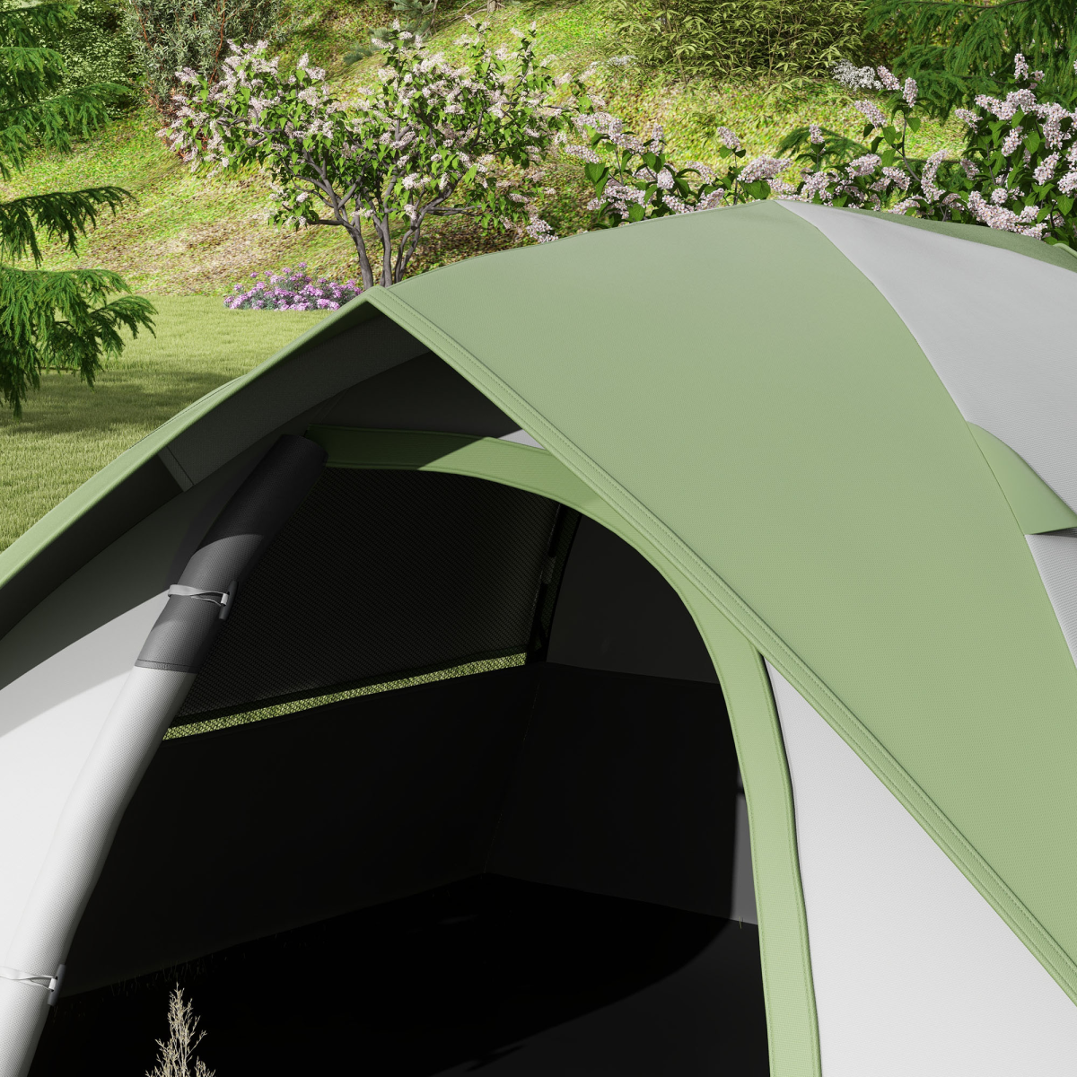 <p>Outsunny 2-Person Camping Tent, Sewn-In Groundsheet, 3000mm Waterproof</p>