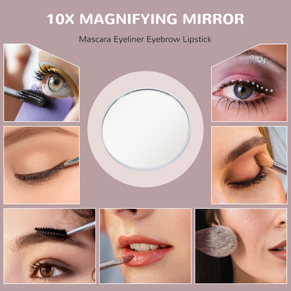 HOMCOM Hollywood LED Makeup Mirror with Magnifier, 3 Lighting Modes & USB Port