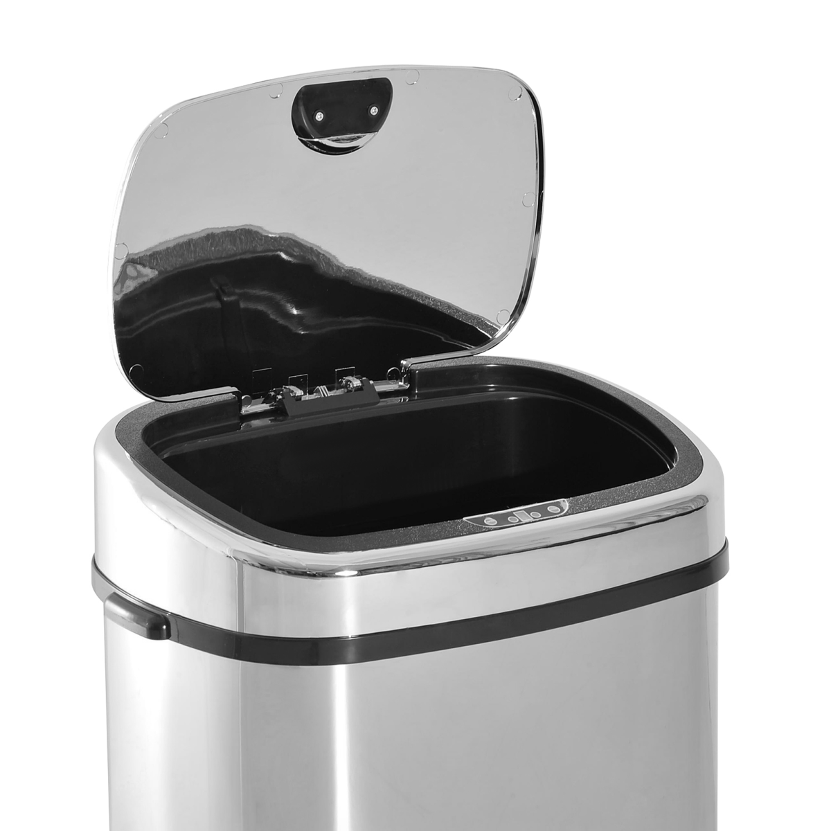 68L Touchless Sensor Bin Stainless Steel Automatic Dustbin, 20–35cm, Silver