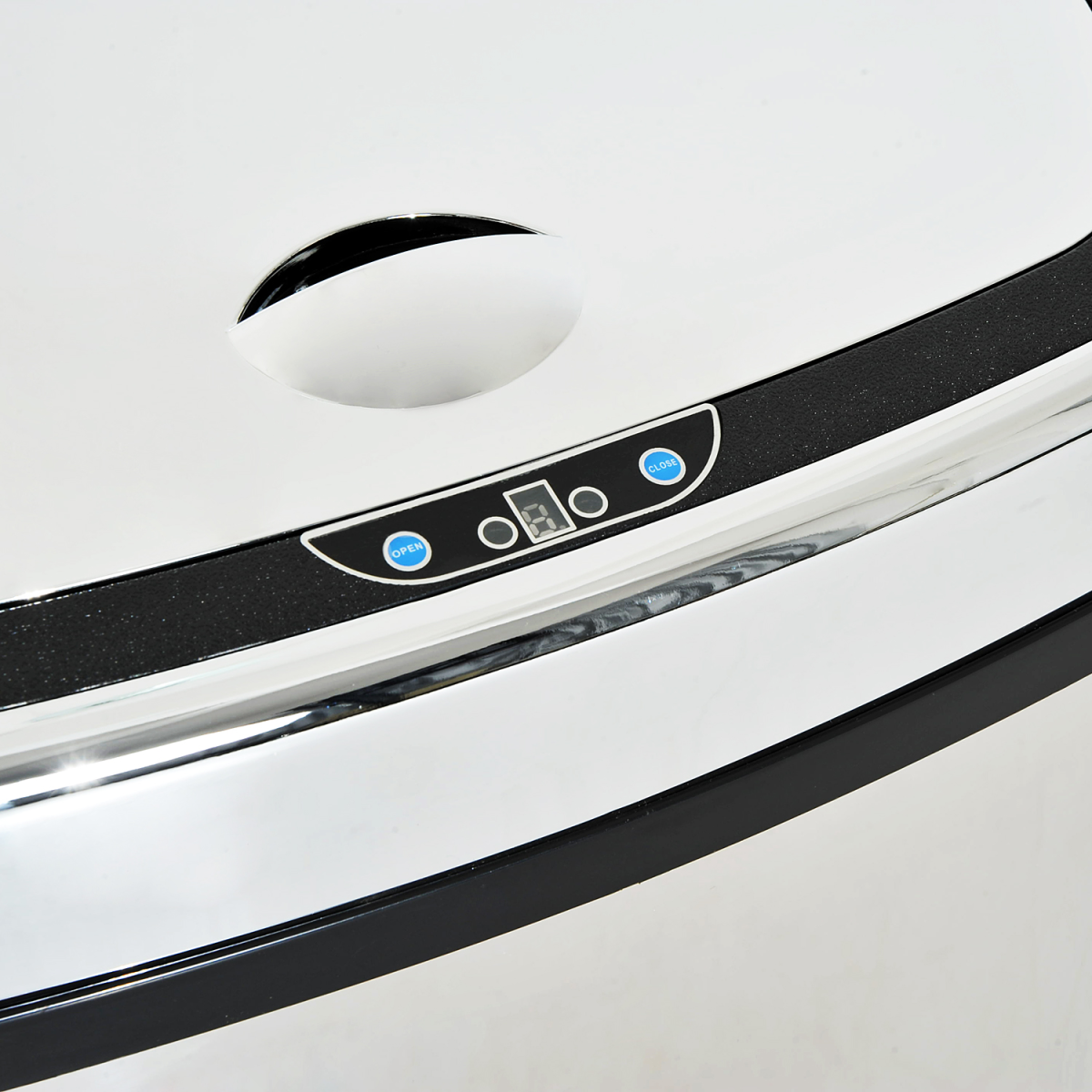 68L Touchless Sensor Bin Stainless Steel Automatic Dustbin, 20–35cm, Silver