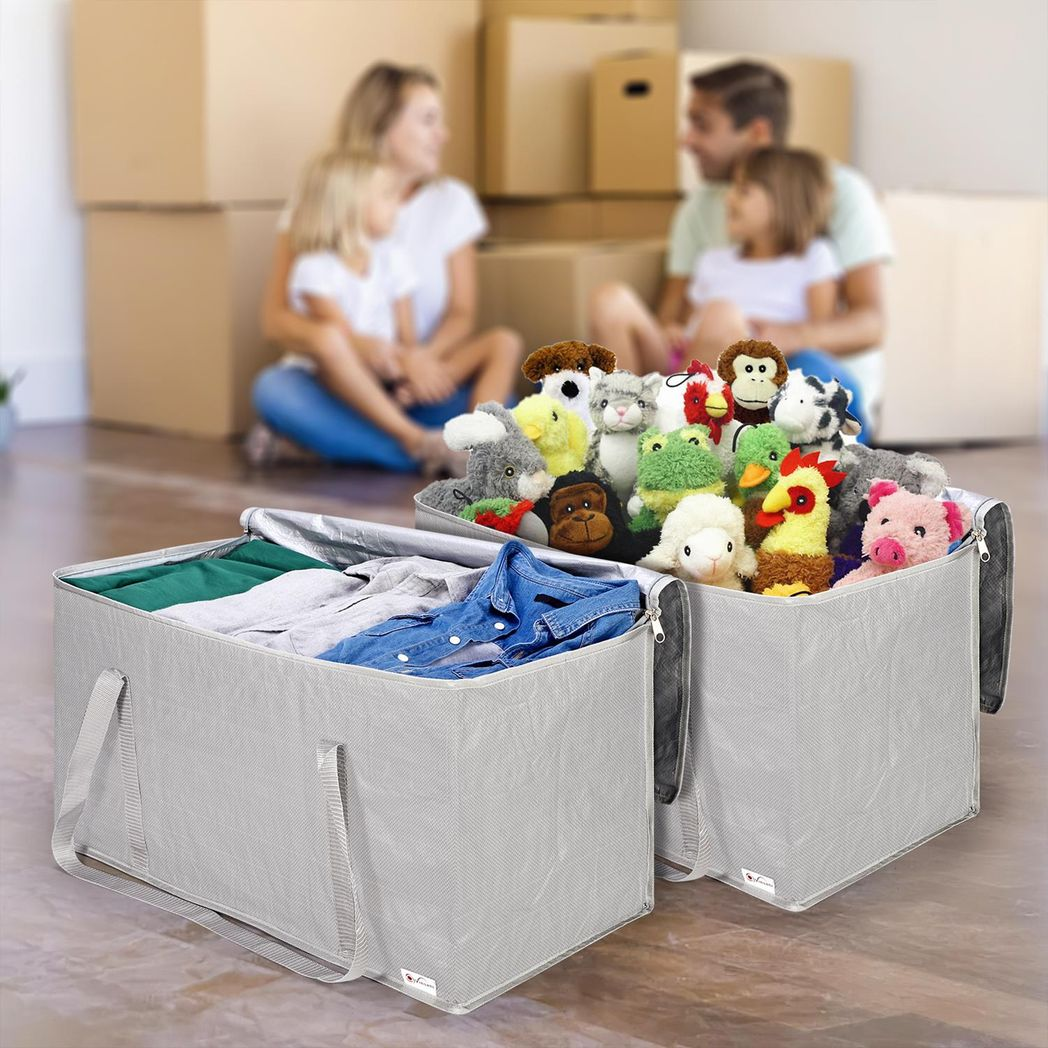 VINSANI 6PK Moving Bags Grey 1010300, Heavy-Duty Packing Bags (6-Pack)