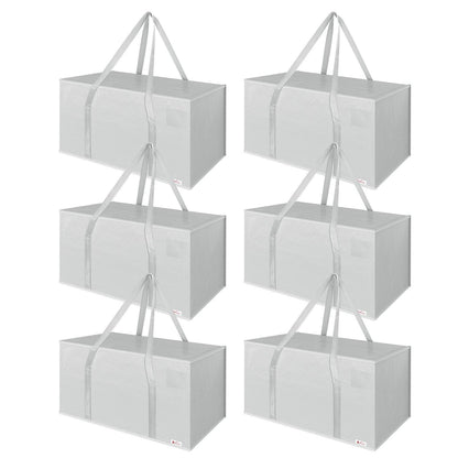 VINSANI 6PK Moving Bags Grey 1010300, Heavy-Duty Packing Bags (6-Pack)