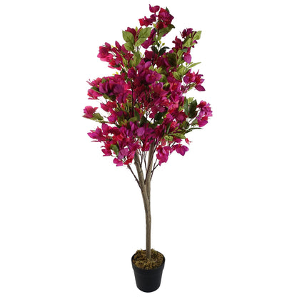 120cm Artificial Pink Bougainvillea Tree Flowering Indoor Outdoor Decor