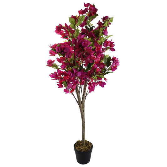 120cm Artificial Pink Bougainvillea Tree Flowering Indoor Outdoor Decor