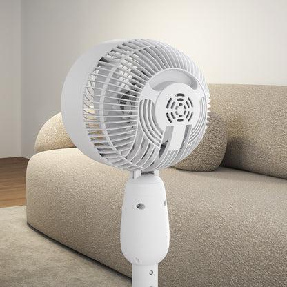 White Oscillating Air Circulator Fan with 3 Speeds for Cooling & Ventilation