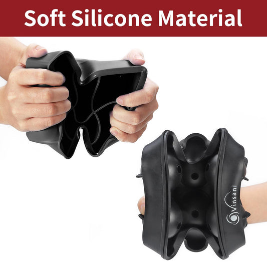 2 Pack Silicone Ice Cube Trays, Easy-Release Flexible Molds – Black