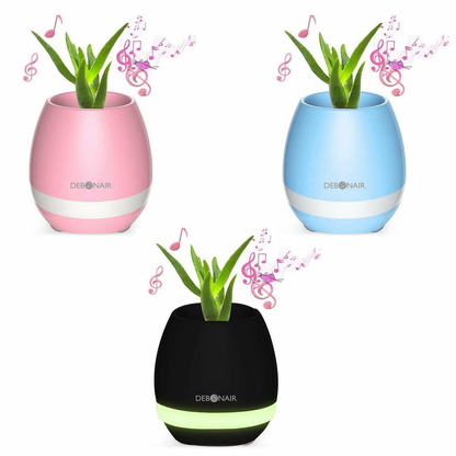 Debonair Music Flower Pot Bluetooth Speaker (Pink) for Bedroom & Living Room