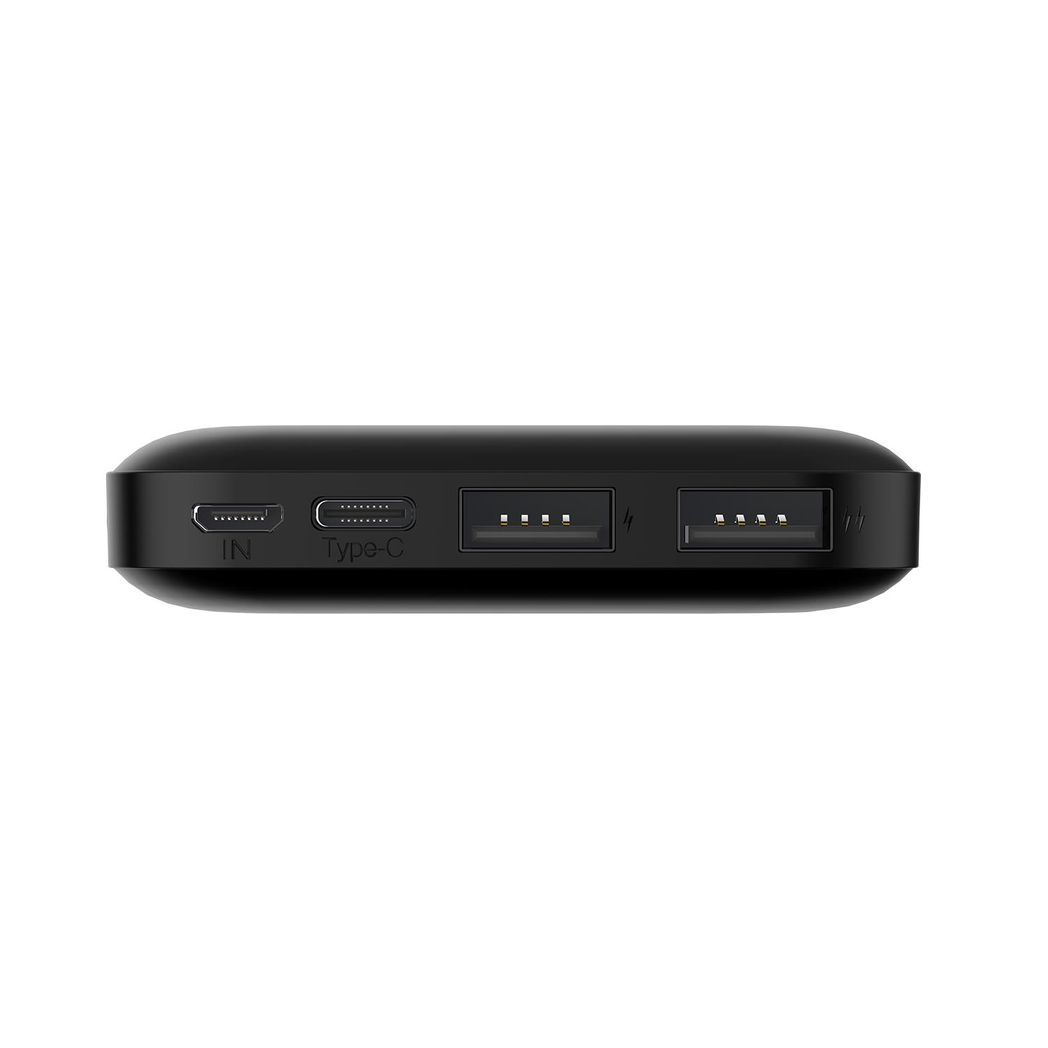 10,000mAh FX Power Bank w/ USB-C 3A Output – Black