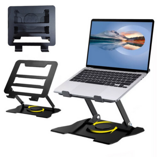 360° Adjustable Metal Portable Laptop & Tablet Stand Riser Bracket for Desk