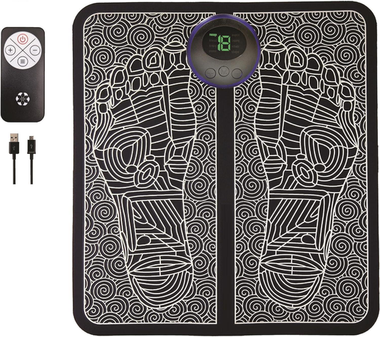 Dyzi EMS Foot Massager Rechargeable Electrical Muscle Stimulation for Pain Relief