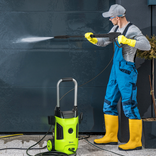 High-Pressure Washer for Powerful Cleaning of Driveways, Decks & Cars