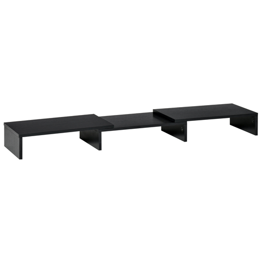 Vinsetto Adjustable Dual Laptop Monitor Stand Riser, 80–117cm, 15kg Capacity
