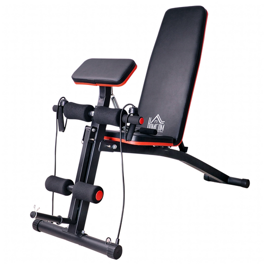 Foldable Adjustable Dumbbell Bench, 7-Incline Weight Training Workout