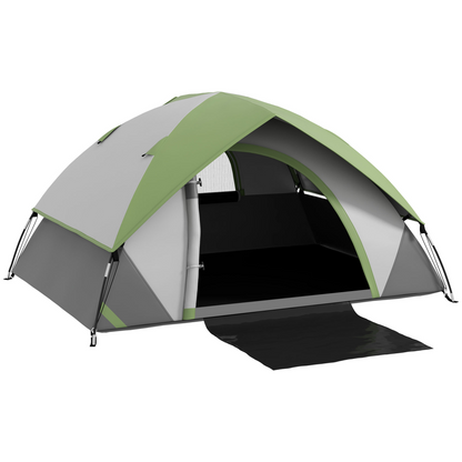 <p>Outsunny 2-Person Camping Tent, Sewn-In Groundsheet, 3000mm Waterproof</p>