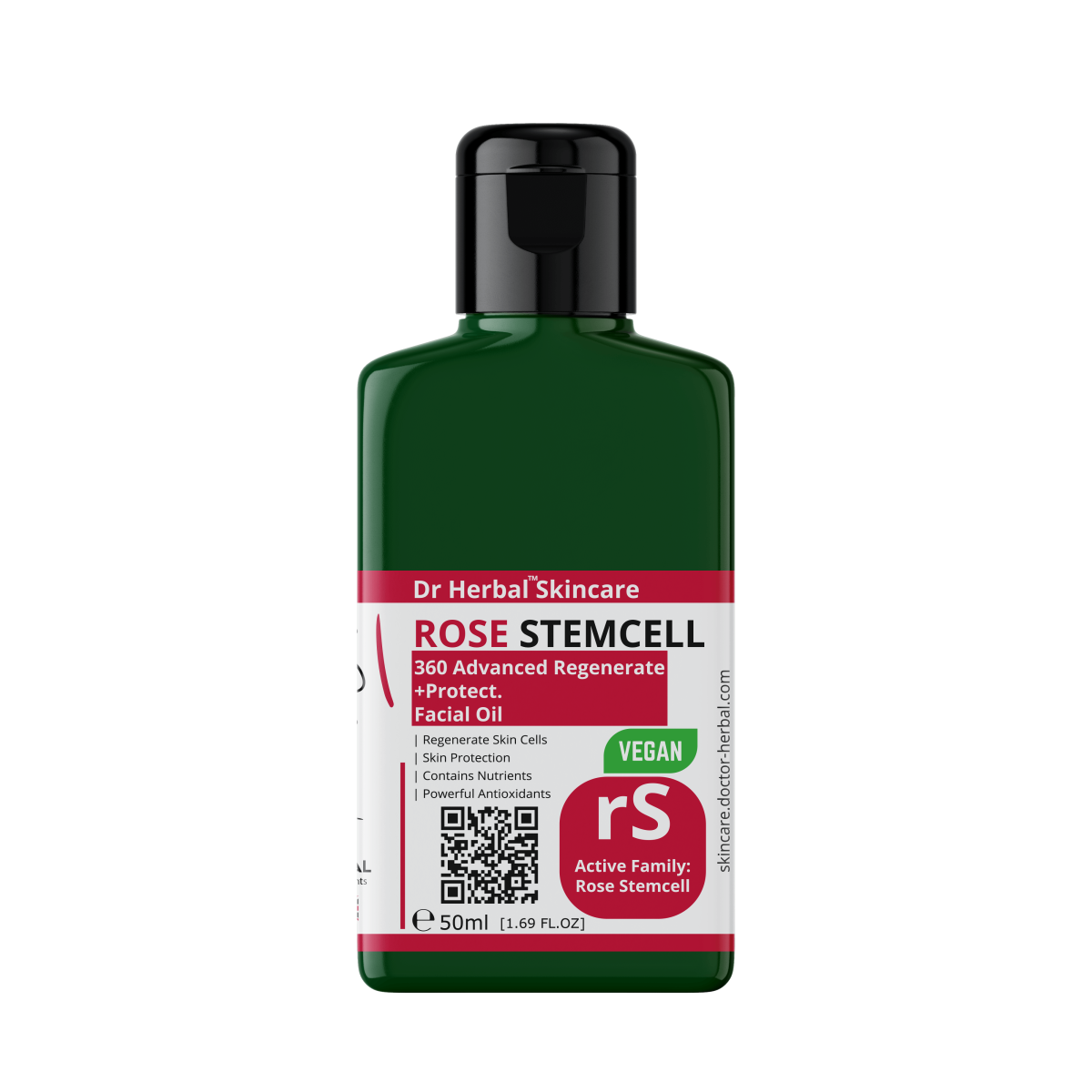 Dr Herbal Facial Oil 50ml – Rose Stem Cells & Vitamin E for Glow & Hydration