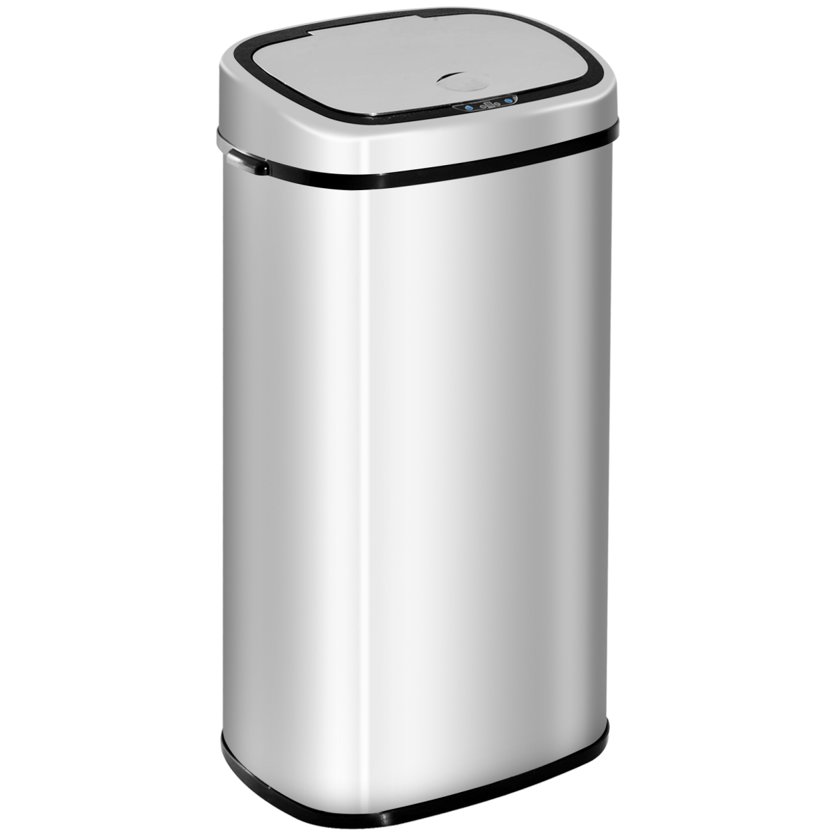 68L Touchless Sensor Bin Stainless Steel Automatic Dustbin, 20–35cm, Silver